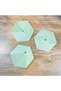3D-Printed Super Fidget Coaster Set - Hexagonal-Patterned Coaster and Holder - mint GEN01 - 2