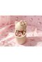 3D Printed Cute Cat Figurine Pen Holder with Bow - Desktop Organizer - Beige