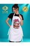 Unisex Printed Kitchen Apron Cook Chef Apron Women Men White Apron-12