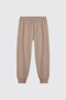 Boy's Teddy Bear Printed Beige Pajama Set - 5