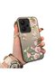 Redmi Note 13 Pro Plus+ 5g Compatible Elegant Pink Rose Butterfly Case, Slim Structure Perfectly Fits the Phone