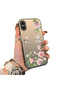 iPhone XS Max Compatible Elegant Pink Rose Butterfly Case, Slim Structure Fits Phone Perfectly