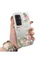 Samsung Galaxy S25 Plus Compatible Elegant Pink Rose Butterfly Case, Slim Structure Perfectly Fits the Phone