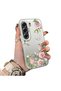 Elegant Pink Rose Butterfly Case Compatible with Tecno Camon 40, Slim Structure Fits the Phone Perfectly