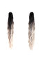 Buckle Protein Fiber Sen Horse Tail / Dark Auburn Platinum Ombre