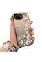 iPhone 17E Compatible Elegant Pink Rose Butterfly Case, Slim Structure Perfectly Fits the Phone