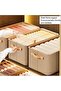 4pcs Foldable Storage Bins, Clothes Storage Box with Large Capacity, Multi-Functional Storage Bags T - 3