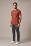 Tile Men's Attitude Printed Crew Neck Loose Fit T-Shirt