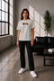Unisex Oversize Neon Genesis Evangelion Asuka Langley Embroidered Anime T-Shirt 100% Cotton - 6