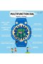 Premium Analog-Digital Diving Sports , Luminous & Dual Time Display, 50M Waterproof, Unbreakable TPU Strap-Blue - 5