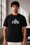 Unisex Oversize Adventure Time Ice King Embroidered Anime T-Shirt 100% Cotton