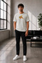 Unisex Oversize Demon Slayer Zenitsu Agatsuma Embroidered T-Shirt 100% Cotton - 2