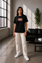 Unisex Oversize Demon Slayer Kyojuro Rengoku Embroidered Anime T-Shirt 100% Cotton - 6