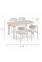 Marble dining table with 4 chairs - 3