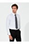 White Slim Fit 100% Cotton Classic Collar Basic Shirt 50261220-Vr013 - 3