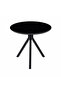 80X80 cm Ceramic Alternative Surface Round Cafe Table Black