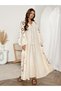 Rochie maxi, bej - L - 4