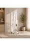 158X40 cm White Frame Floor Stand Mirror - 2