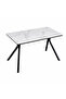 Rectangular Coffee Shop Table 130X70Cm White