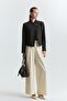 High Collar Single Button Blazer Jacket - 2