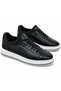 100% Leather Men's Sports Shoes – Black Daily Casual Shoes – Stylish Men's Sneakers with Thick Soles