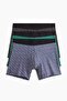 3'lü Normal Paça Boxer Şort Lycra® - 2
