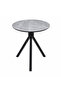 70X70 cm Ceramic Alternative Surface Round Coffee Table Coffee Table Gray