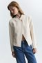 High Collar Single Button Blazer Jacket - 4