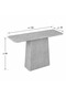 Gray Marble Console Table - 3