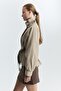 Trench Coat with Stand Collar - 4