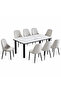 Marble dining table with 8 chairs