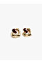 Stone detailed dangle earrings - 3