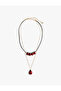 Multi Steel Mixed Ladybug Necklace