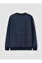 Navy Blue Regular Fit Men's Pajama Set - 8