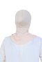 Cross Front Design Women's Sport Ready Turban Flexible One-Piece Headscarf Beige - 5