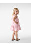Bowknot Crew Neck Cotton Tweed Gilet Dress - 2