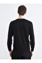 Southblue Black Crew Neck Wool Blend Men's Knitwear Sweater - 4