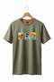 Unisex 90S Retro Printed Vintage Short Sleeve 100% Cotton Basic T-Shirt