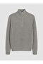 Lcw Vision Gray Mock Neck Men's Knitwear Sweater - 5
