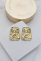 Wavy Vintage Hitit Gold Women's Earrings - 3