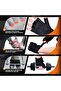 Men's Workout Gloves, Breathable Half Finger Exercise Gloves, Adjustable Velcro Strap, For We - 3
