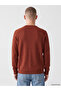 Xside Brown Crew Neck Men's Knitwear Sweater - 4