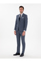 Blue Slim Fit Fabric Trousers 50284834-Vr036 - 3