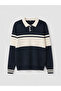 Esvab • Modern & Distinctive Devrik Roba Collar Color Block Men's Knitwear Sweater - 6