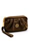 Dark Brown Color Design Zippered Multi-Compartment Wallet - 2