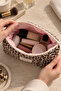 Makeup Bag Quilted Organizer - Travel Cosmetic Organizer Zippered Multi-Purpose Women's Bag 23X14X6 cm - 2