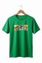 Unisex 90S Retro Printed Vintage Short Sleeve 100% Cotton Basic T-Shirt