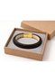 Cavreno Black Python Snake Skin Men's Bracelet - Premium with Gold Color Clasp - 3