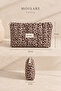 Makeup Bag Quilted Organizer - Travel Cosmetic Organizer Zippered Multi-Purpose Women's Bag 23X14X6 cm - 4