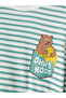Lcw Kids Ecru Crew Neck Printed Boys' Pajama Set - 4